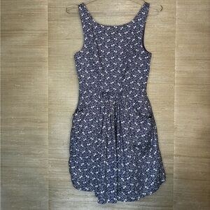 Jack Wills Blue Sleeveless Scoop Neck Sundress